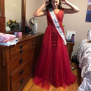 Jovani Dresses - Red Prom or Pageant Gown Jovani Dresses - Red Prom or Pageant Gown